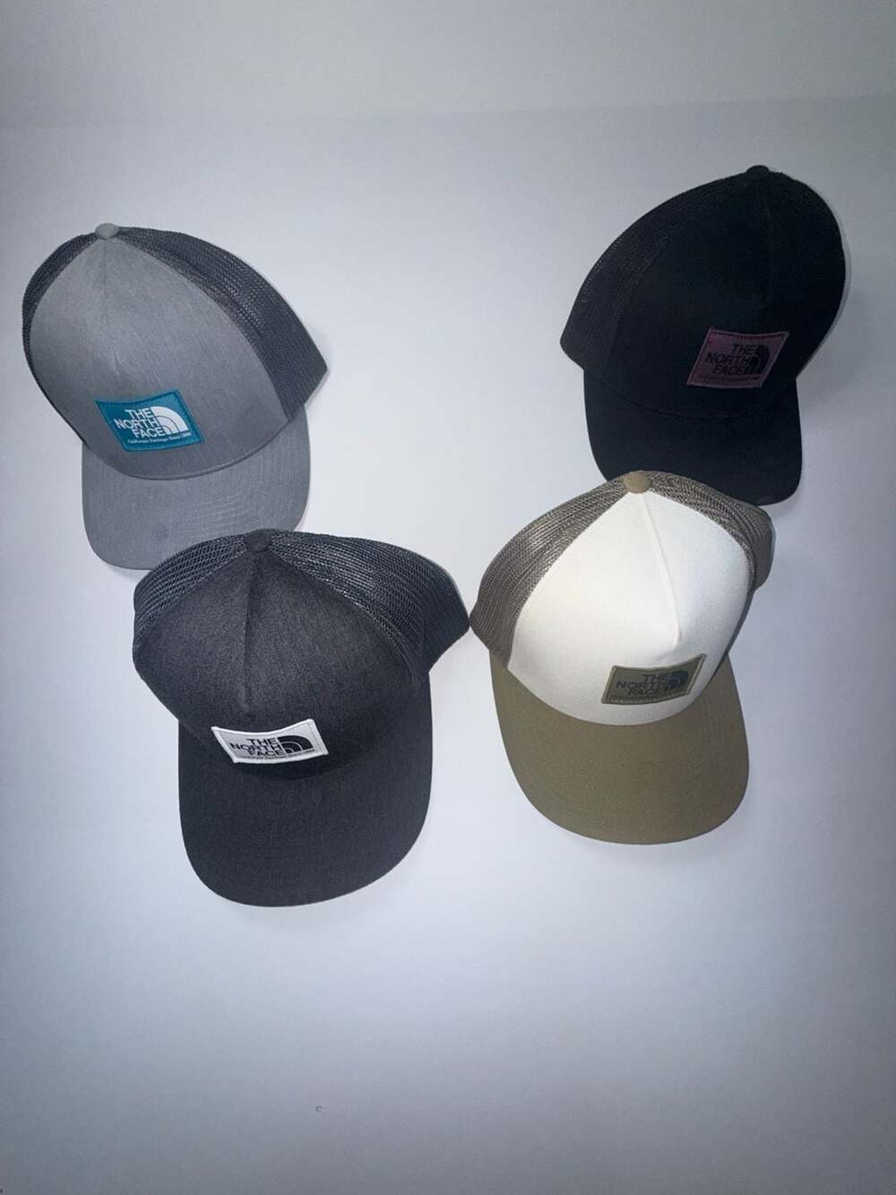 The North Face Trucker Hat Size One Size Black White Gray Khaki